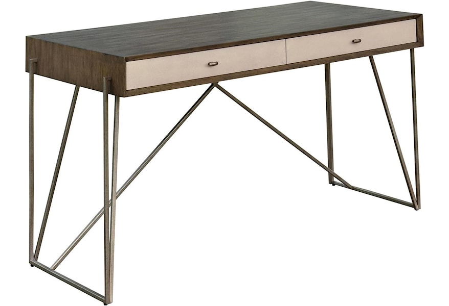 Fine Furniture Design Brentwood Etta Writing Desk With Metal Base