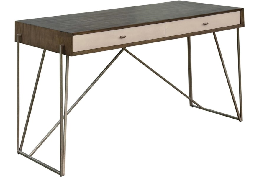 Fine Furniture Design Brentwood Etta Writing Desk With Metal Base
