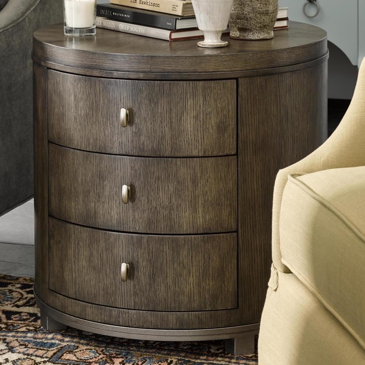 Fine Furniture Design Brentwood Byron Drum Table With Metal