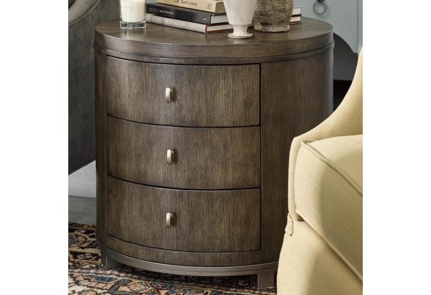 Fine Furniture Design Brentwood Byron Drum Table With Metal