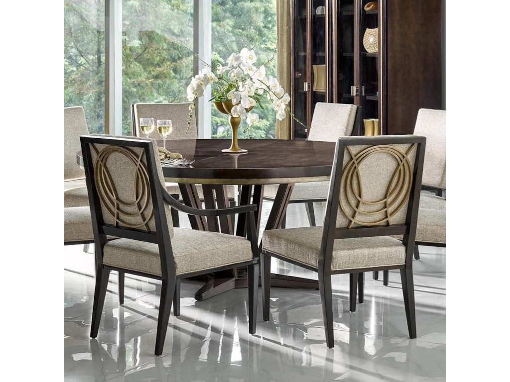 Fine Furniture Design Deco Le Cercle 72 Round Single Pedestal Fine Furniture Design Deco Le Cercle 72 Round Single Pedestal Dining Table