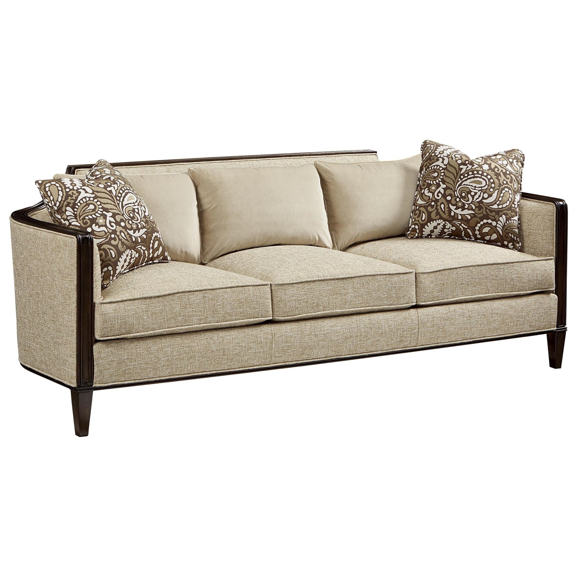 Fine Furniture Design Protege Blake Sofa With Exposed Wood Frame