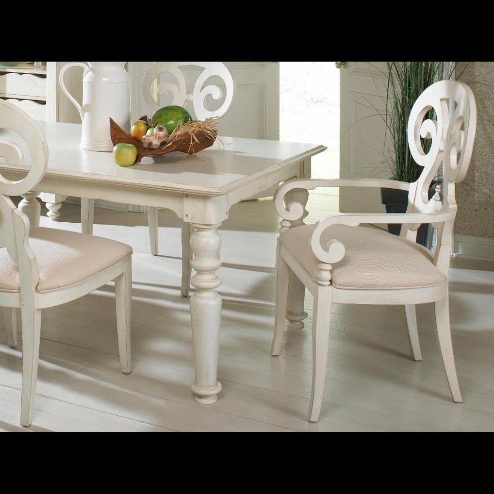 Michael Harrison Protege Transitional Arm Chair With Upholstered Seat Sprintz Furniture Dining Arm Chairs