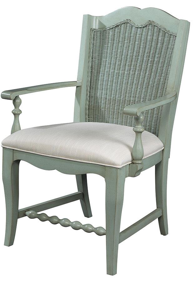 Fine Furniture Design Summer Home Casual Wicker Back Arm Chair