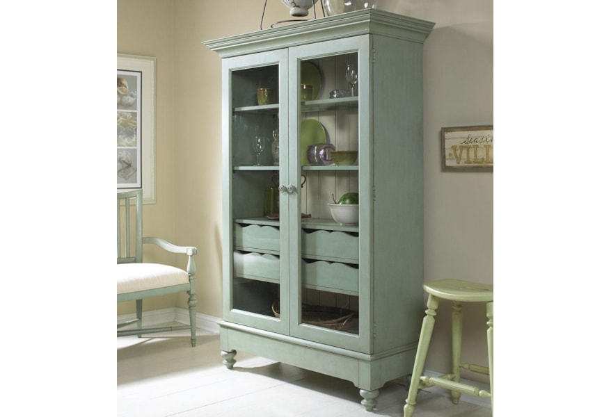 Fine Furniture Design Summer Home Display Cabinet With 2 Gl Display Cabinet