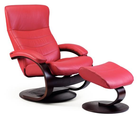 Fjords By Hjellegjerde Trandal Contemporary Small Reclining Chair And Ottoman Wilson S Furniture Reclining Chair Ottoman
