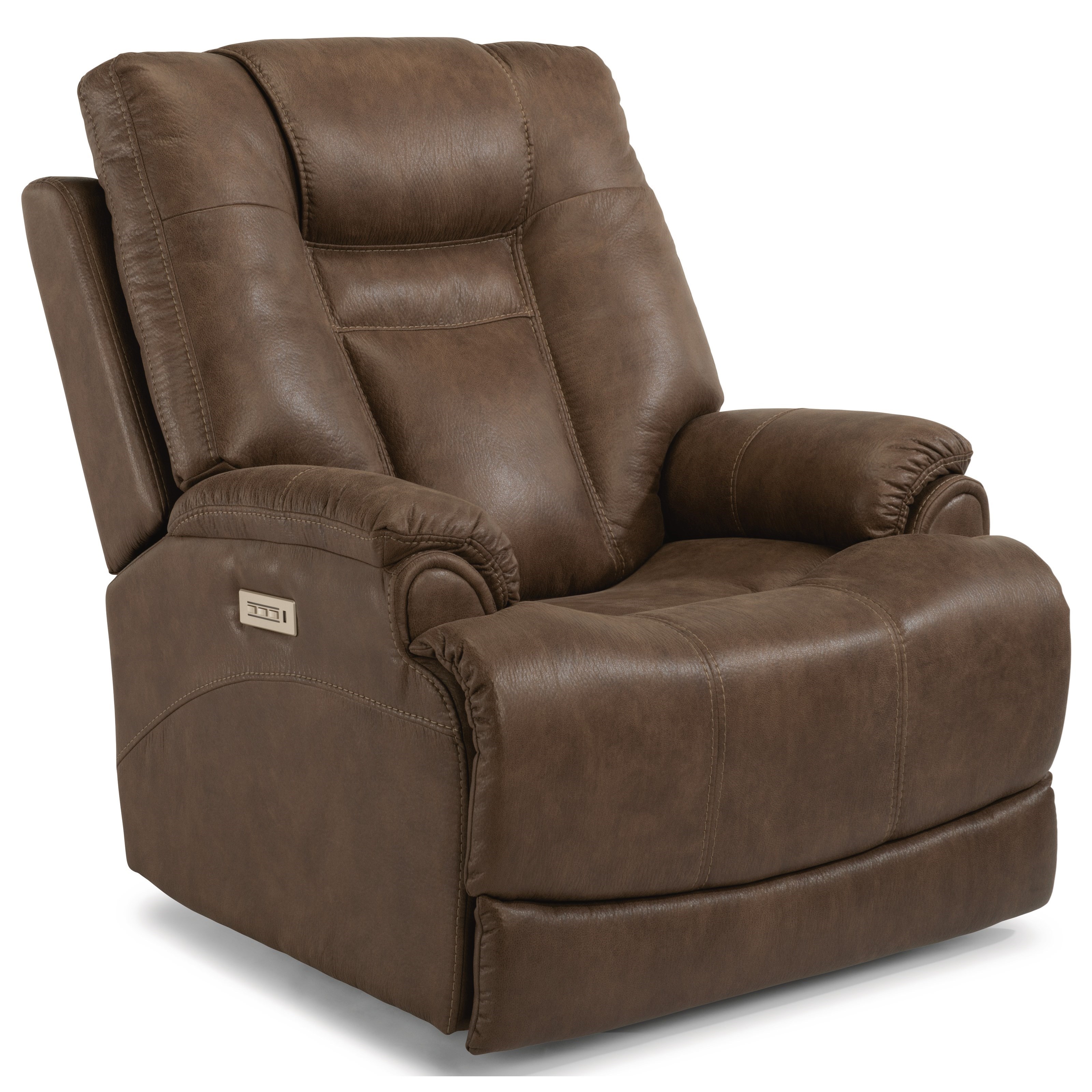 Flexsteel Marley 1714 50ph Casual Power Recliner With Power Headrest Power Adjustable Lumbar Support Furniture And Appliancemart Recliners