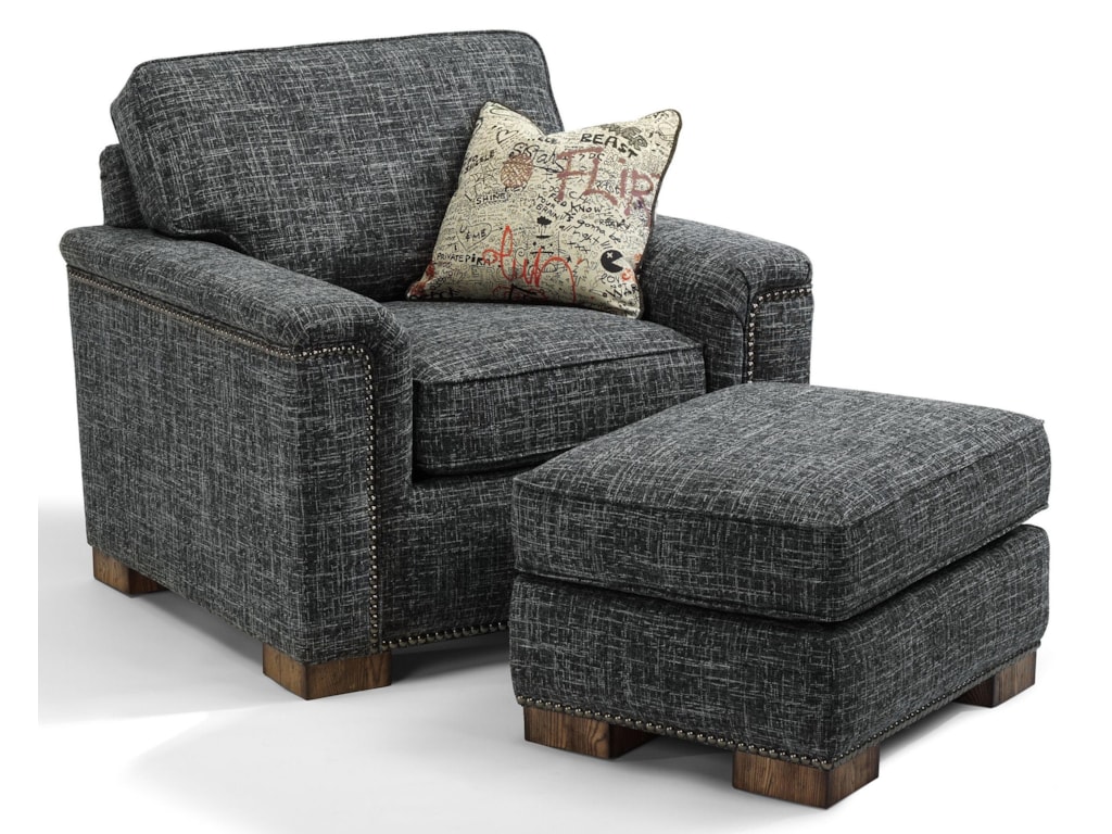 Flexsteel AccentsChair and Ottoman
