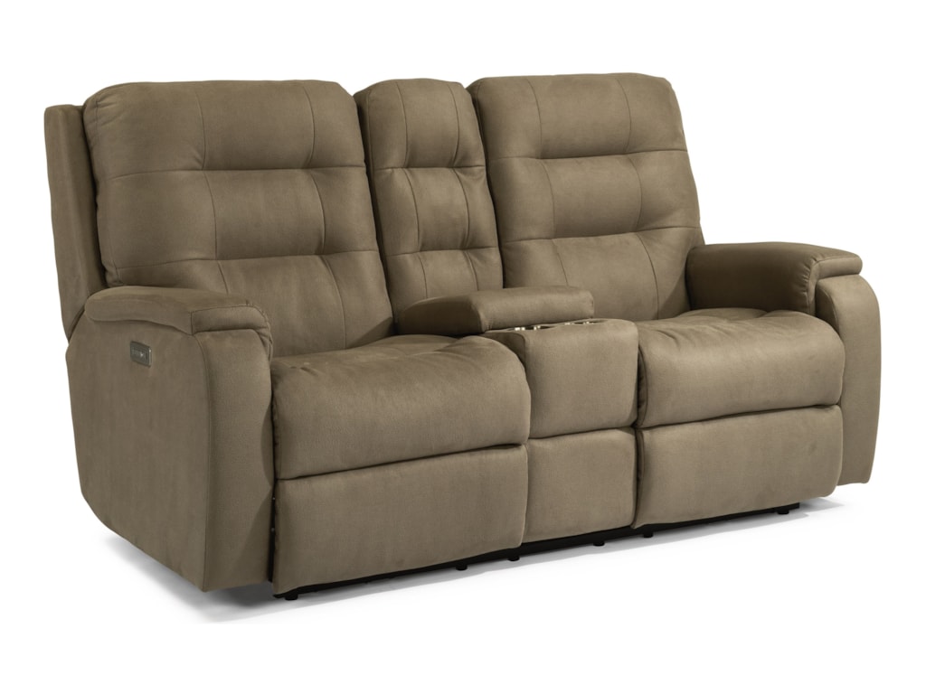Flexsteel Arlo Contemporary Power Reclining Console Loveseat With Usb Ports Conlin S Furniture Reclining Loveseats Flexsteel Arlo Contemporary Power Reclining Console Loveseat With Usb Ports Conlin S Furniture Reclining Loveseats