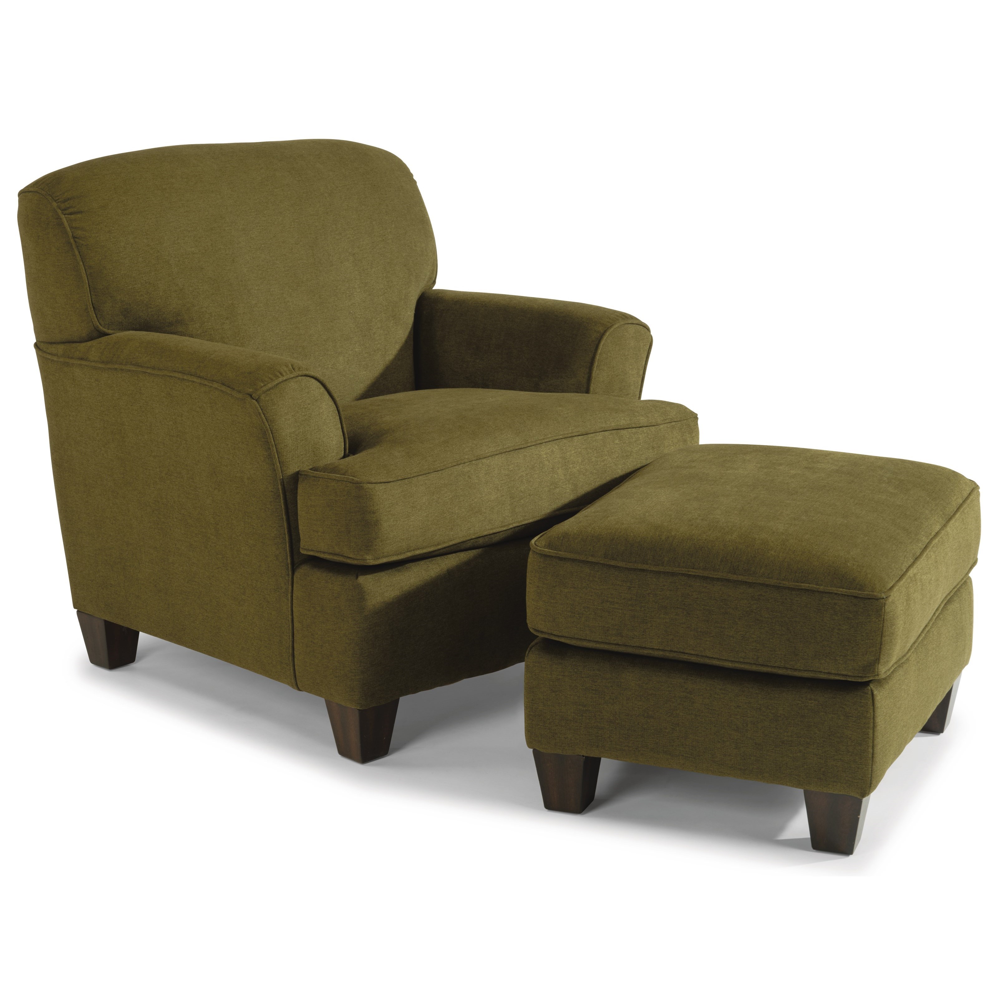Atlantis Casual Chair And Ottoman Set By Flexsteel At Goffena Furniture Mattress Center