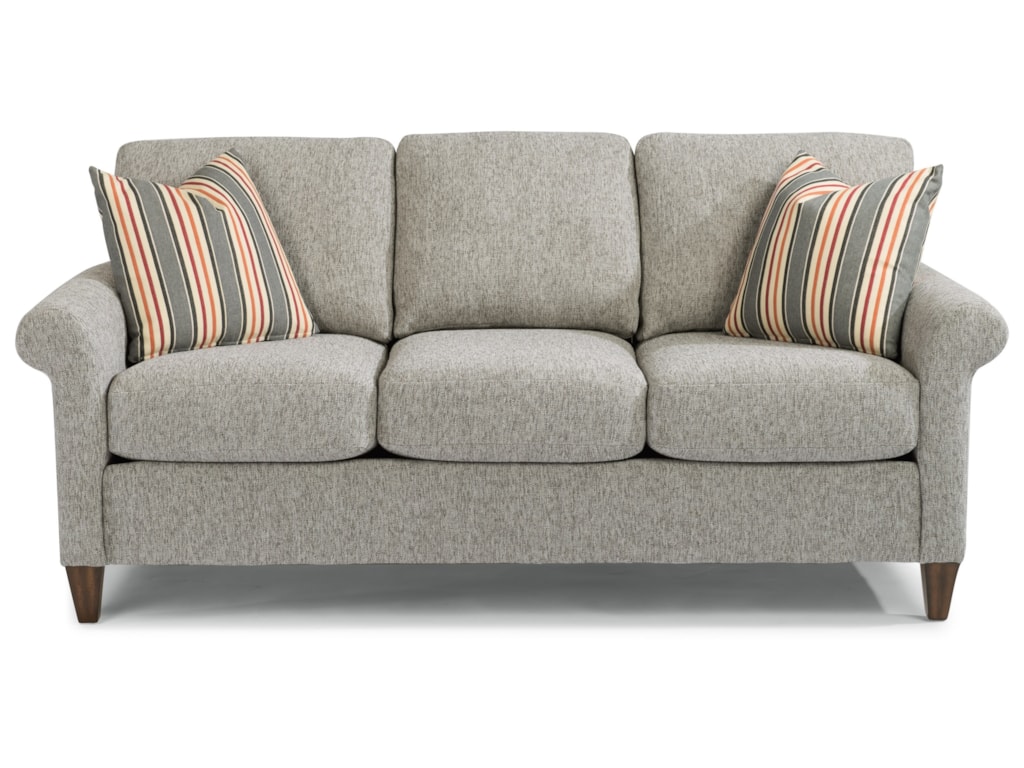 Flexsteel Audrey Transitional Sofa With Rolled Arms Wayside Furniture Sofas Flexsteel Audrey Transitional Sofa With Rolled Arms Wayside Furniture Sofas