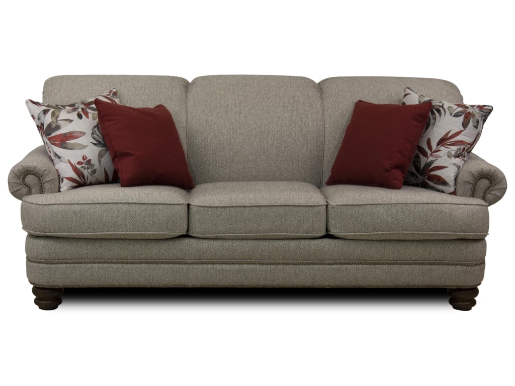 Bay Bridge Traditional Rolled Back Sofa By Flexsteel At Ruby Gordon Home