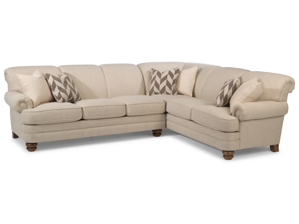 Flexsteel Bay Bridge 5 Seat Sectional With Left Arm Facing Sofa Flexsteel Bay Bridge5 Seat Sectional