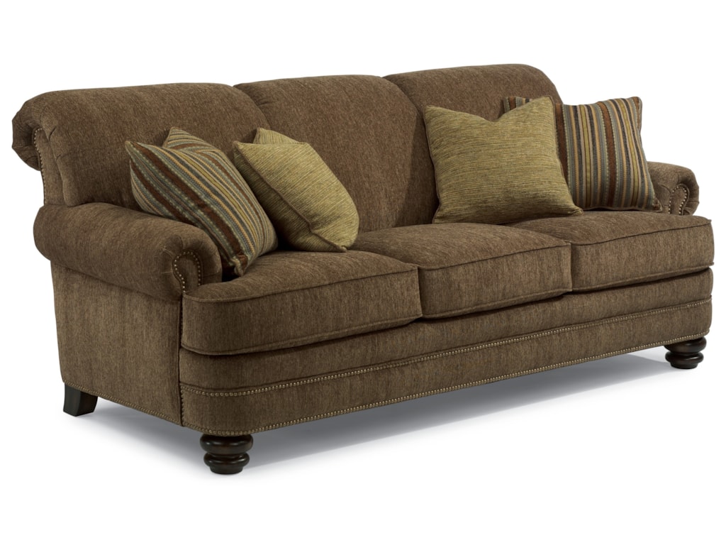 Bay Bridge Traditional Rolled Back Sofa By Flexsteel At Wayside Furniture