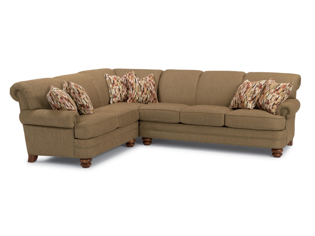 Bay Bridge Two Piece Sectional Sofa With Laf Corner By Flexsteel At Dunk Bright Furniture