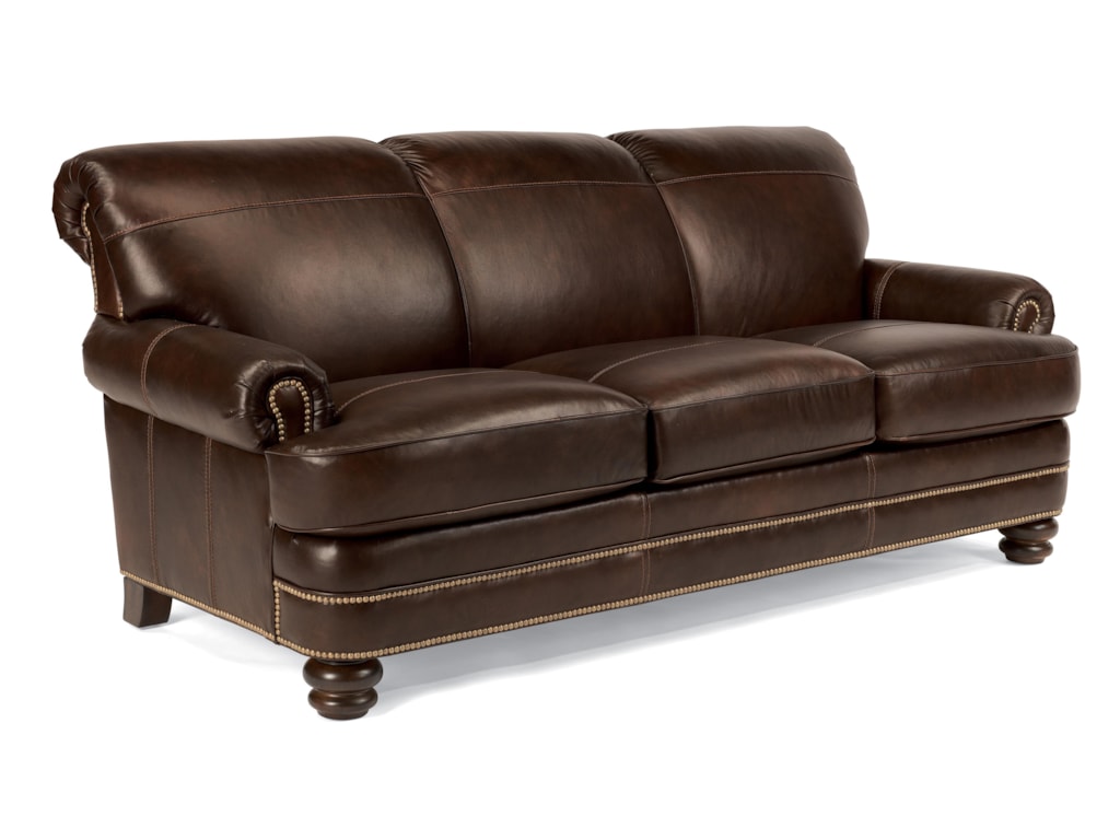 Bay Bridge Traditional Rolled Back Sofa By Flexsteel At Howell Furniture