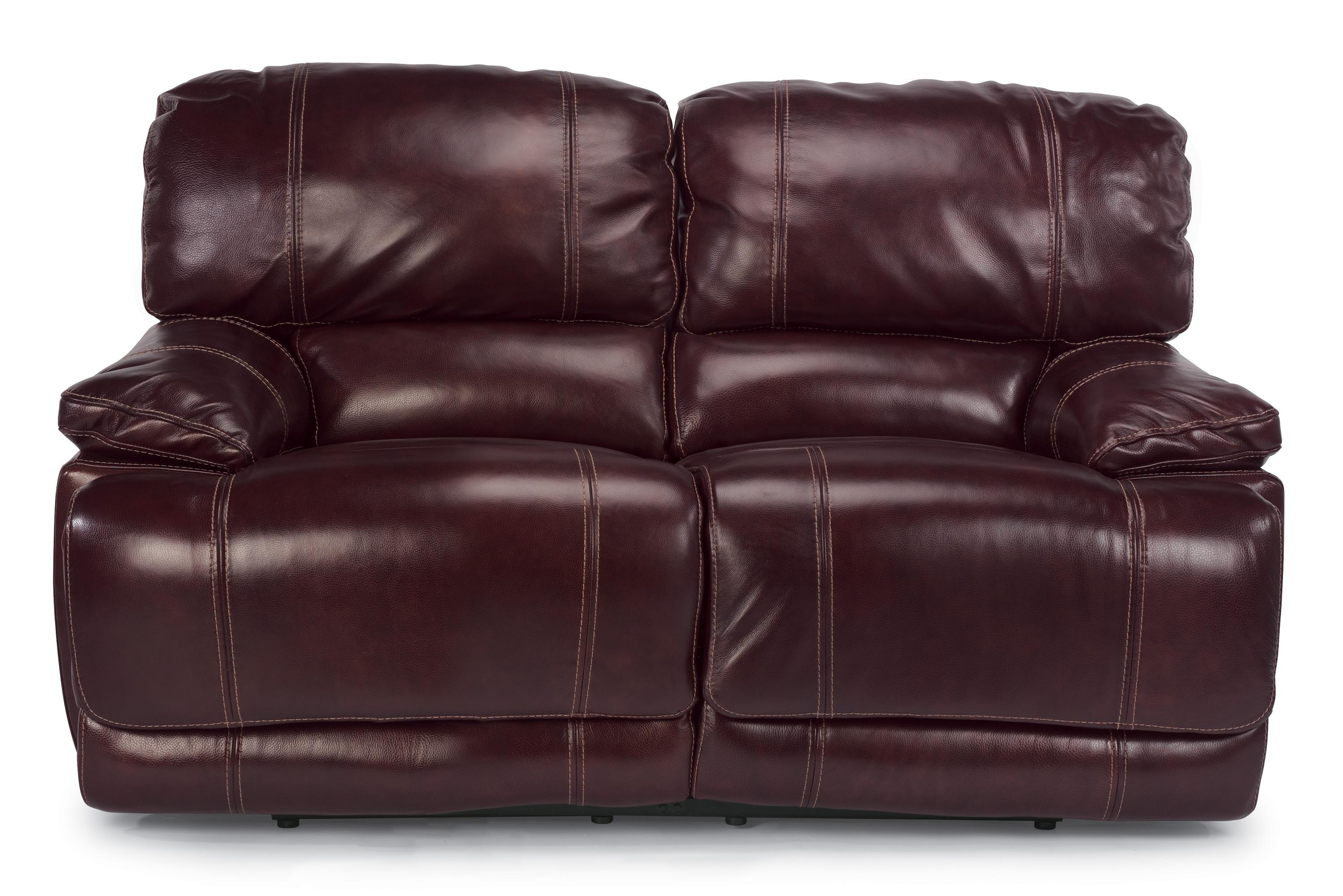 Flexsteel Latitudes Belmont Reclining Love Seat With Pillow Arms Fisher Home Furnishings Reclining Loveseats