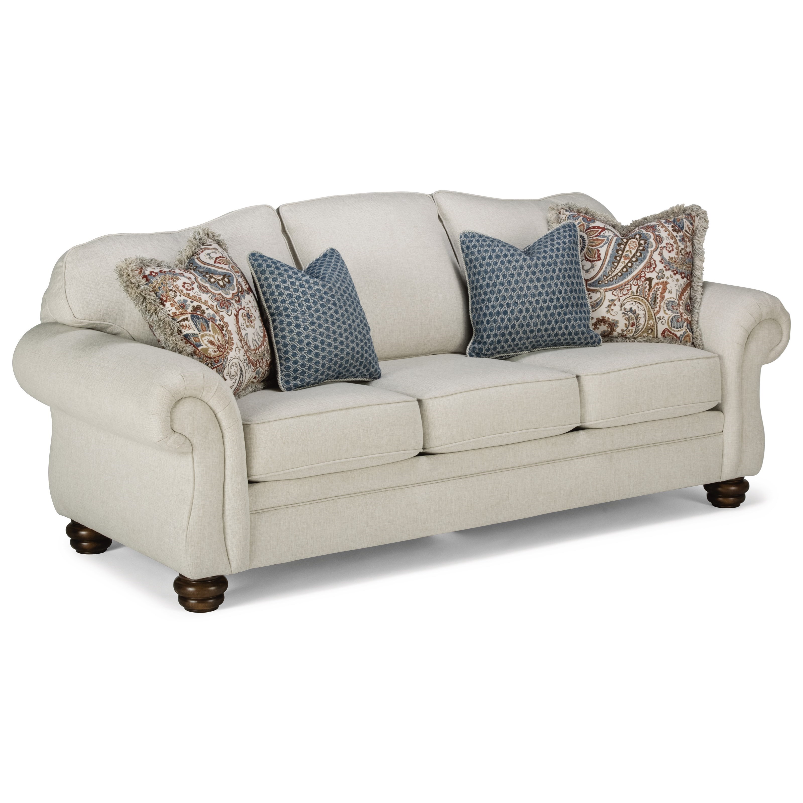 Flexsteel Bexley Traditional Sofa Goffena Furniture Mattress