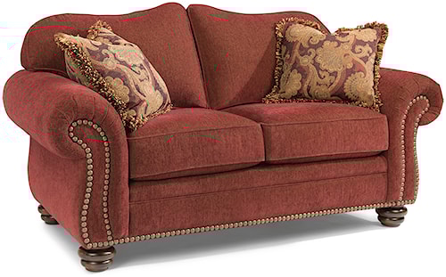 Bexley Traditional Love Seat With Nailhead Trim By Flexsteel