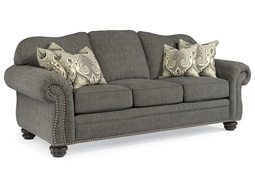 Wymore Traditional Sofa With Nail Head Trim By Flexsteel At Crowley Furniture Mattress