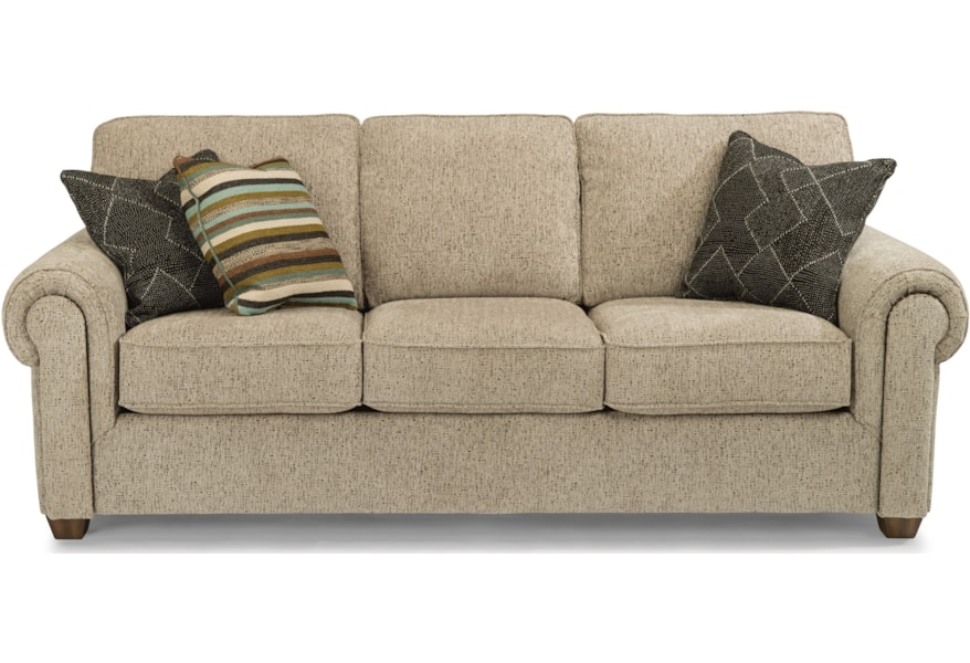 Carson Customizable Sofa With Rolled Arms By Flexsteel At Virginia Furniture Market Carson Customizable Sofa With Rolled Arms By Flexsteel At Virginia Furniture Market