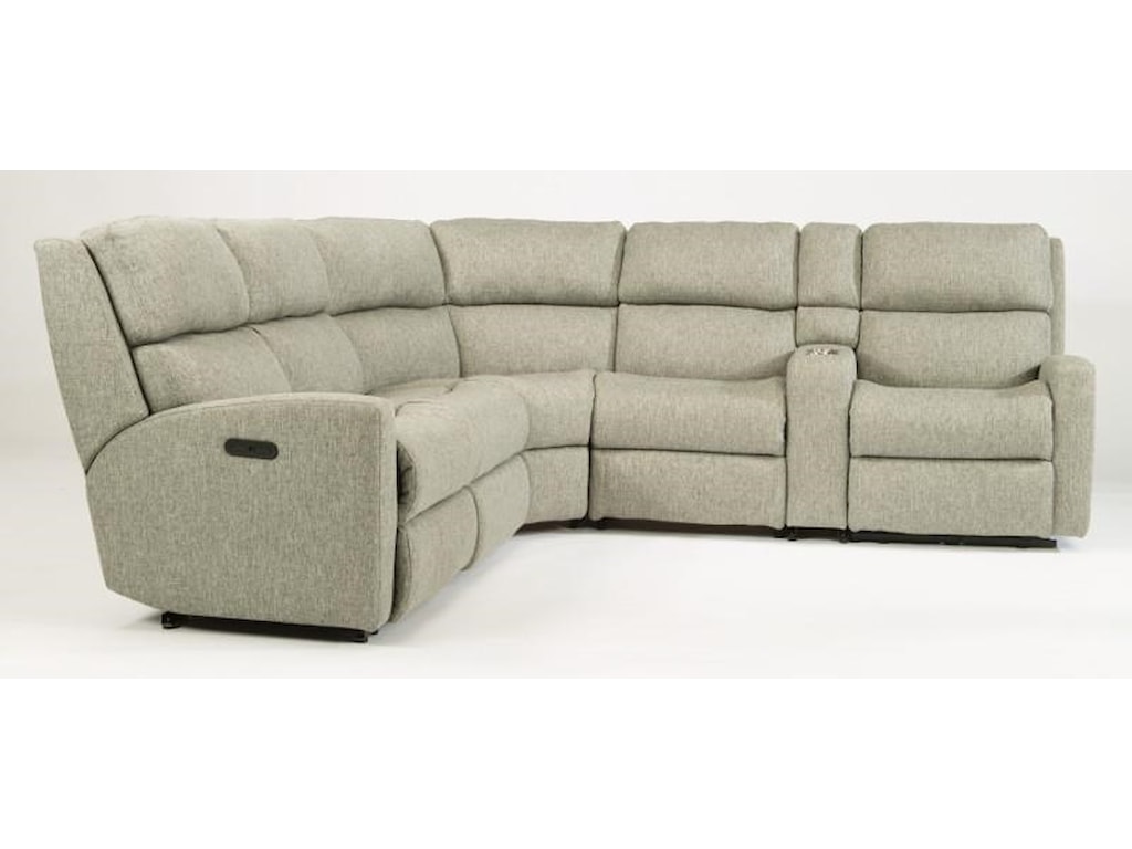 Flexsteel Catalina Power Reclining Sectional Abode Flexsteel Catalinapower Reclining Sectional