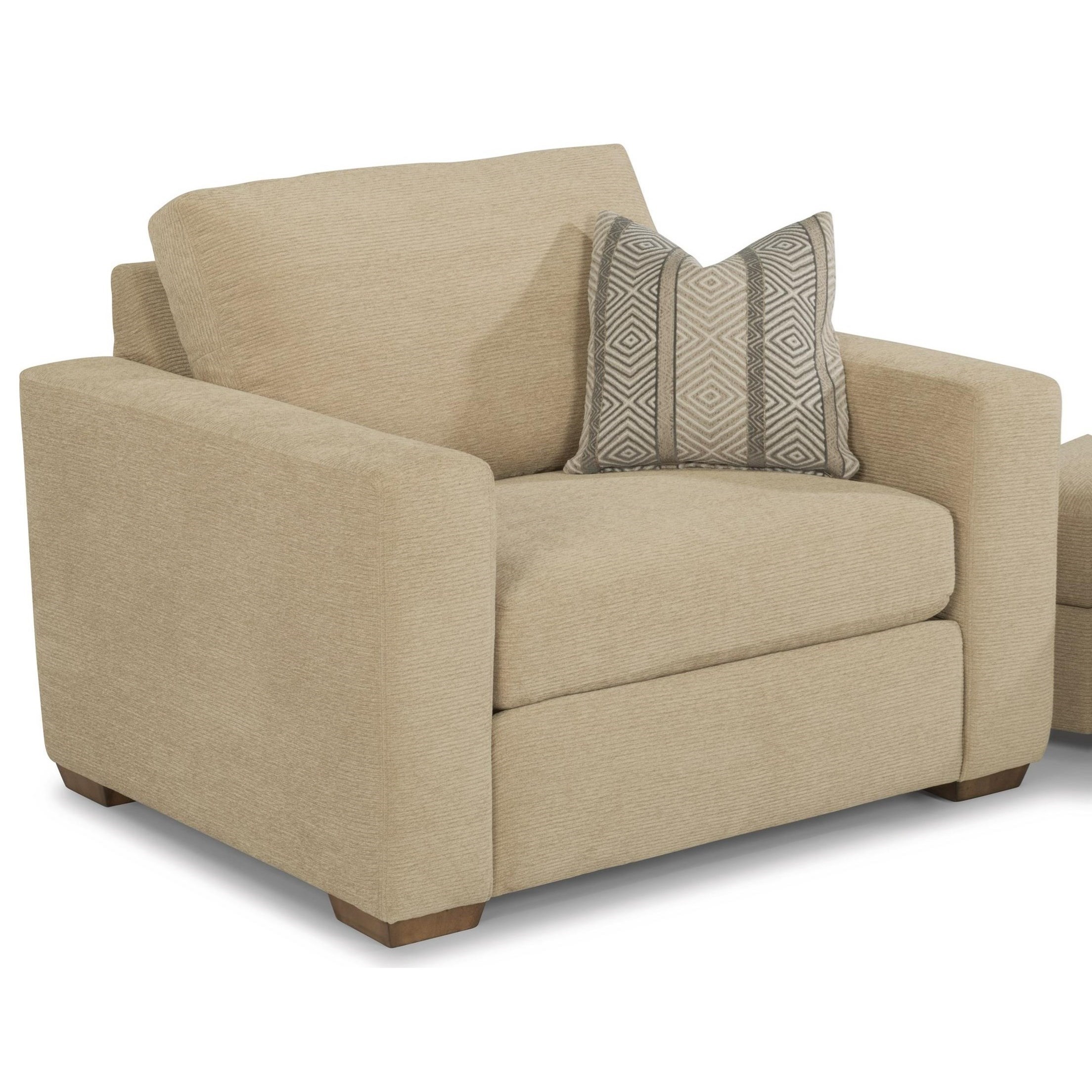 Flexsteel Collins Casual Chair With Wide Track Arms Conlin S Furniture Upholstered Chairs