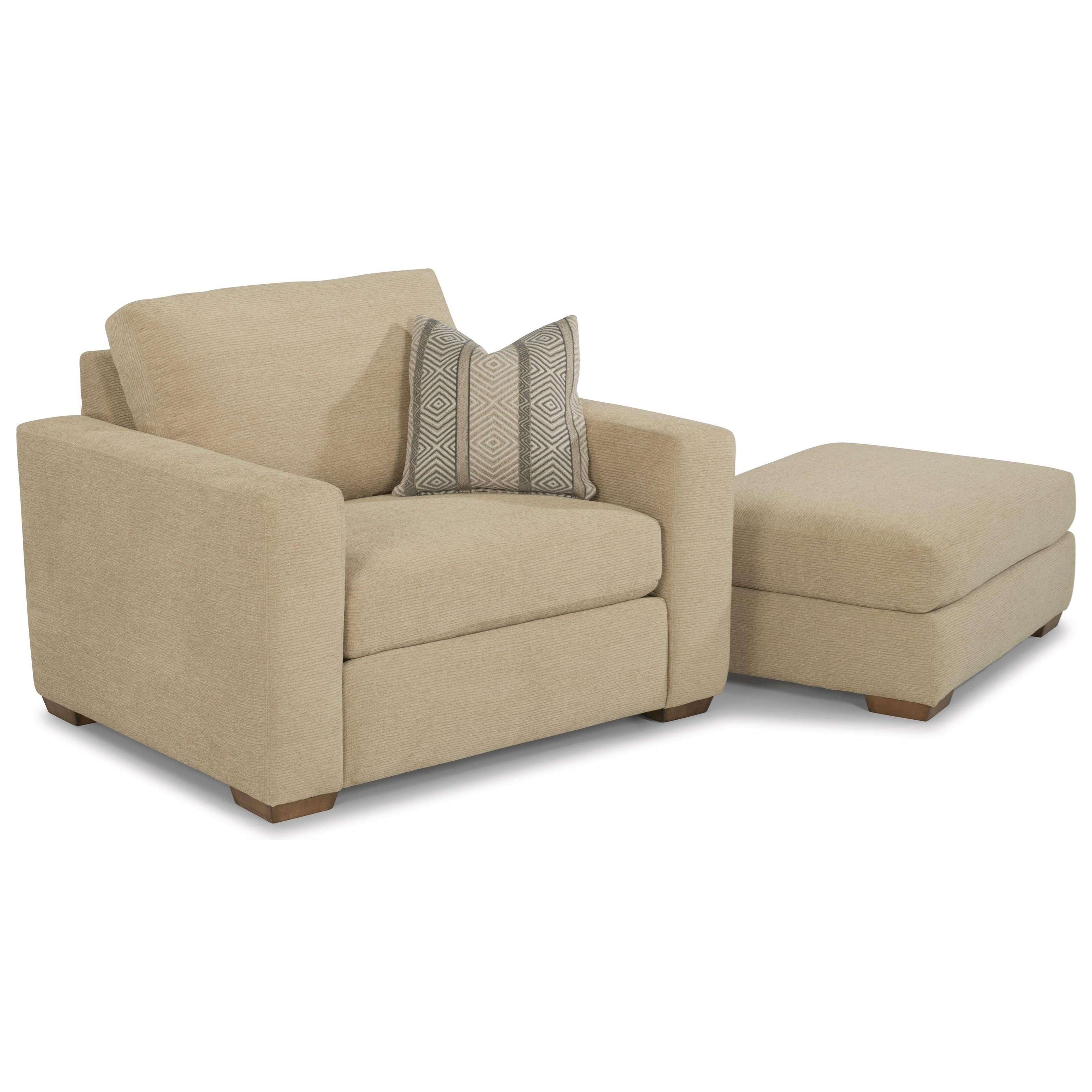 Flexsteel Collins 7107 10 Casual Chair With Wide Track Arms