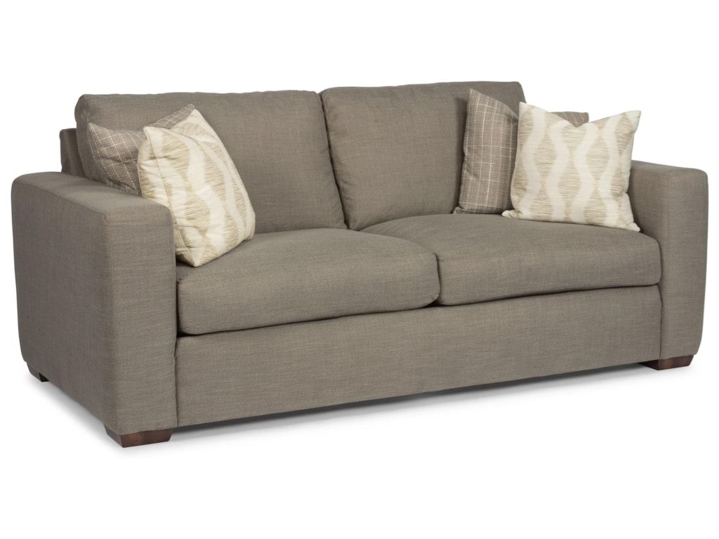 Flexsteel Collins Casual Two Cushion Sofa With Wide Track Flexsteel Collins Casual Two Cushion Sofa With Wide Track