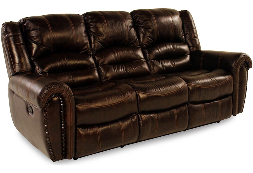 Flexsteel Lancer Leather Reclining Sofa Rotmans Reclining Sofas