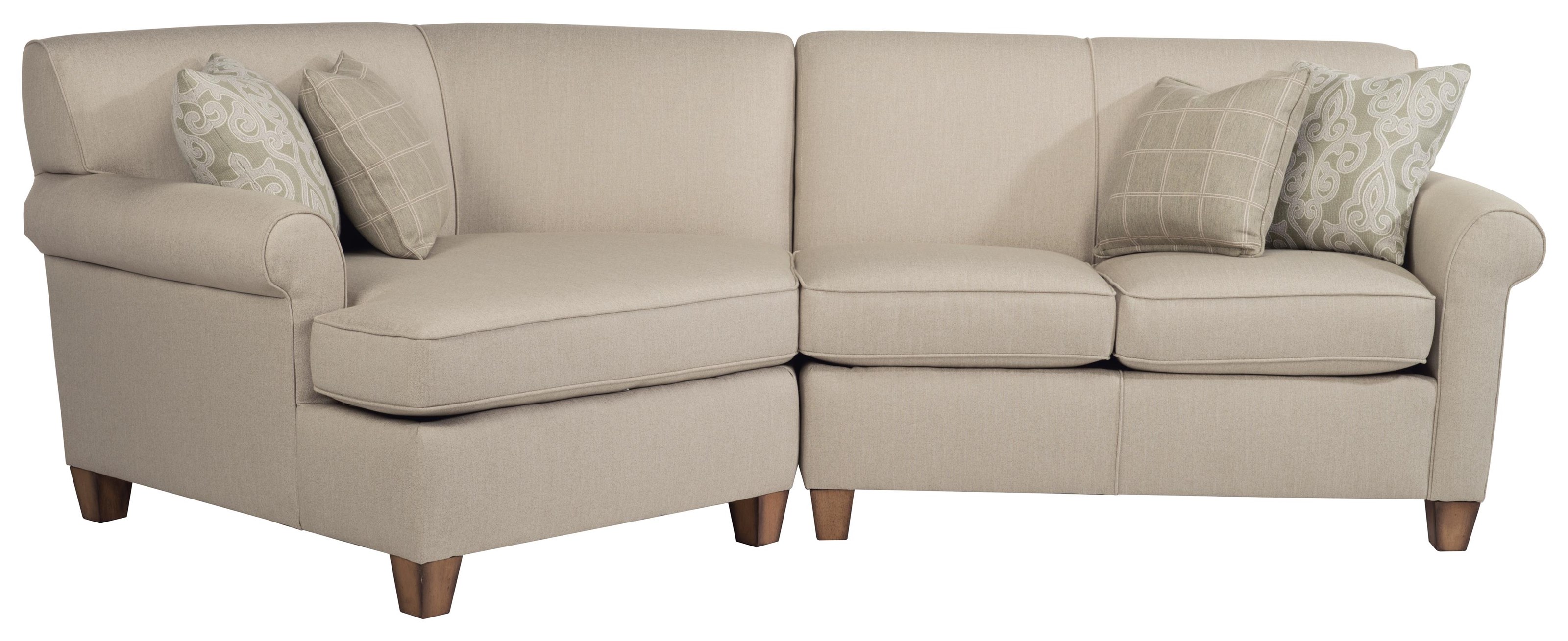 Flexsteel Dana Sectional With Angled Chaise Williams Kay Sectional Sofas
