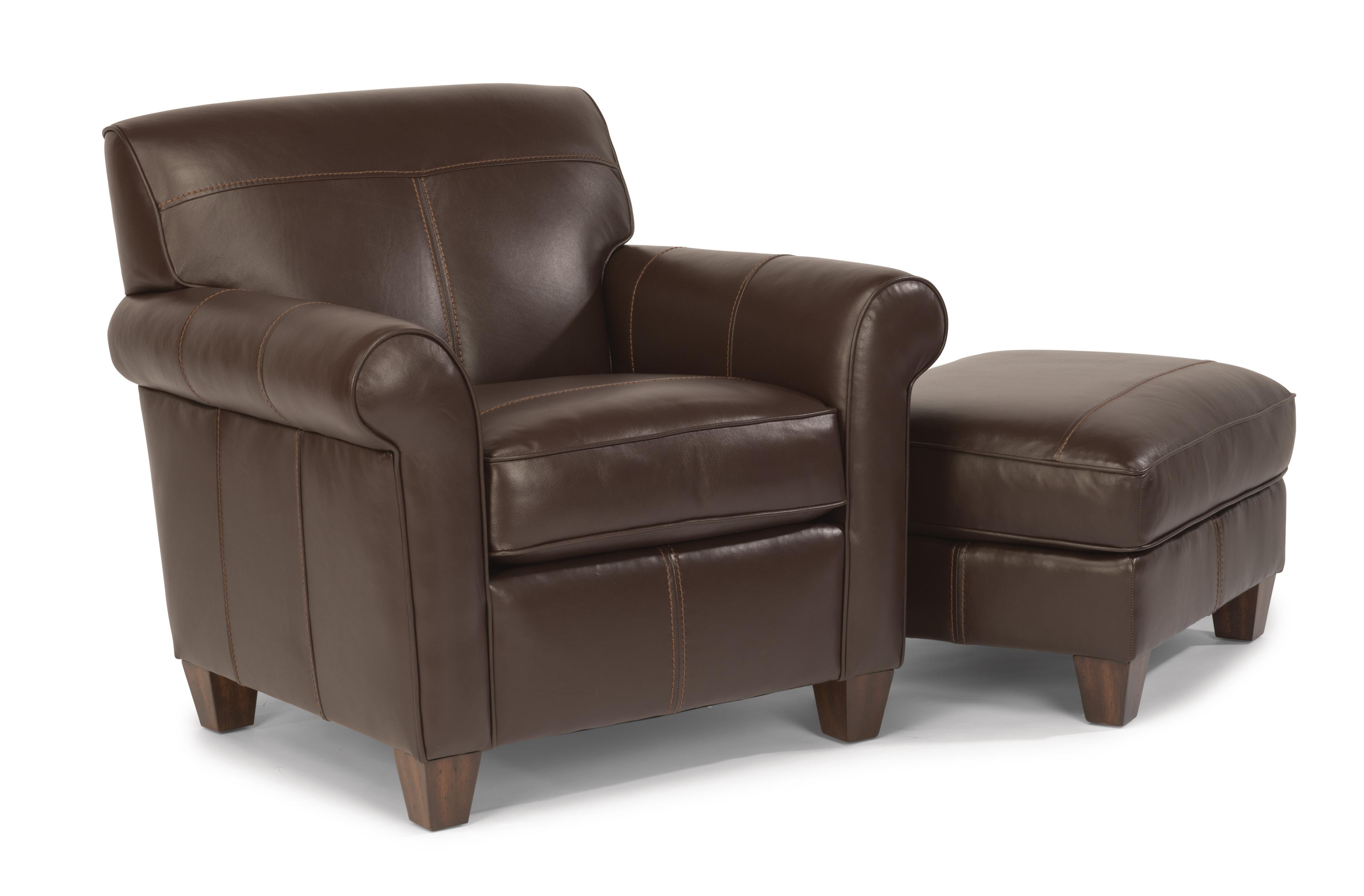 Flexsteel Dana Upholstered Ottoman Fashion Furniture Ottomans