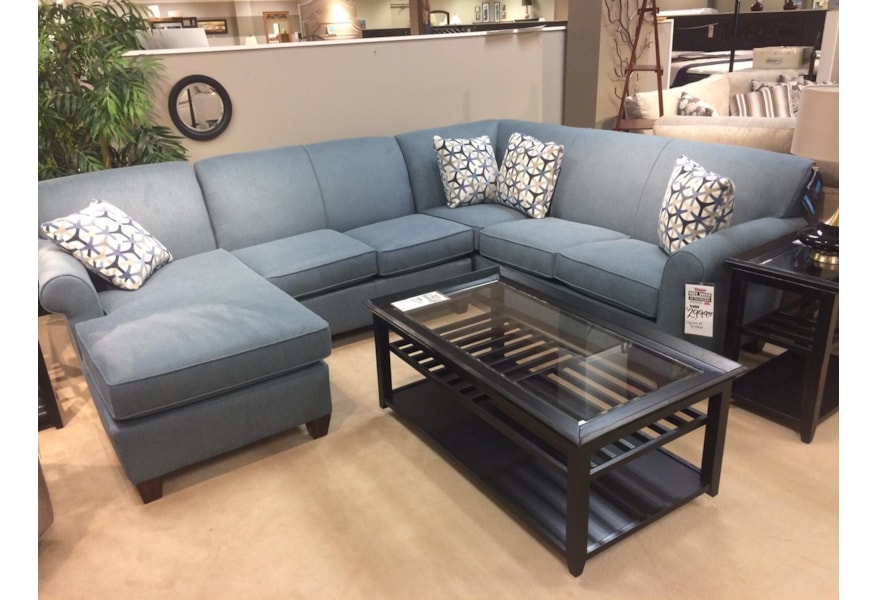 Flexsteel Dana Two Piece Corner Sectional Sofa Vandrie Home Dana Two Piece Corner Sectional Sofa