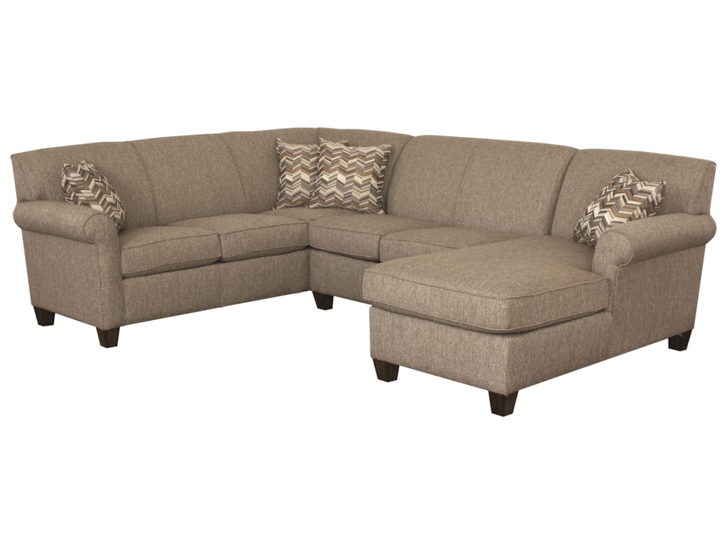 Flexsteel Dana 3 Piece Sectional Darvin Furniture Sofas Flexsteel Dana3 Piece Sectional