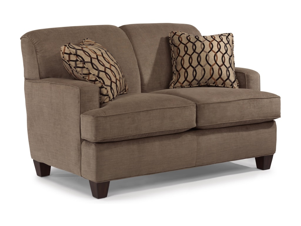 Flexsteel Dempsey 5641 20 Contemporary Loveseat With Track Arms Dempsey Contemporary Loveseat With Track Arms By Flexsteel