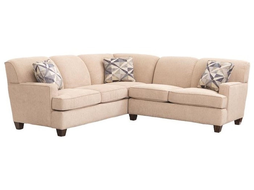 Flexsteel Dempsey Contemporary 2 Piece Sectional Sofa With Raf Flexsteel Dempsey2 Pc Sectional Sofa