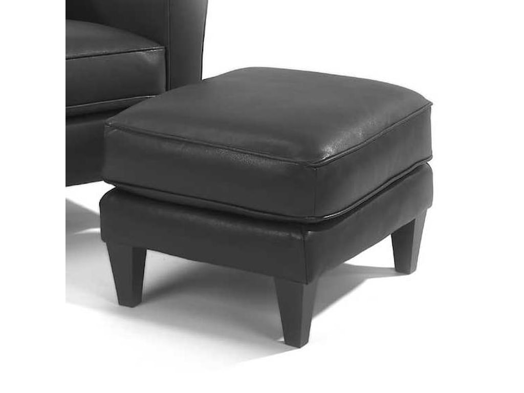 Flexsteel BrunoLucas Leather Ottoman