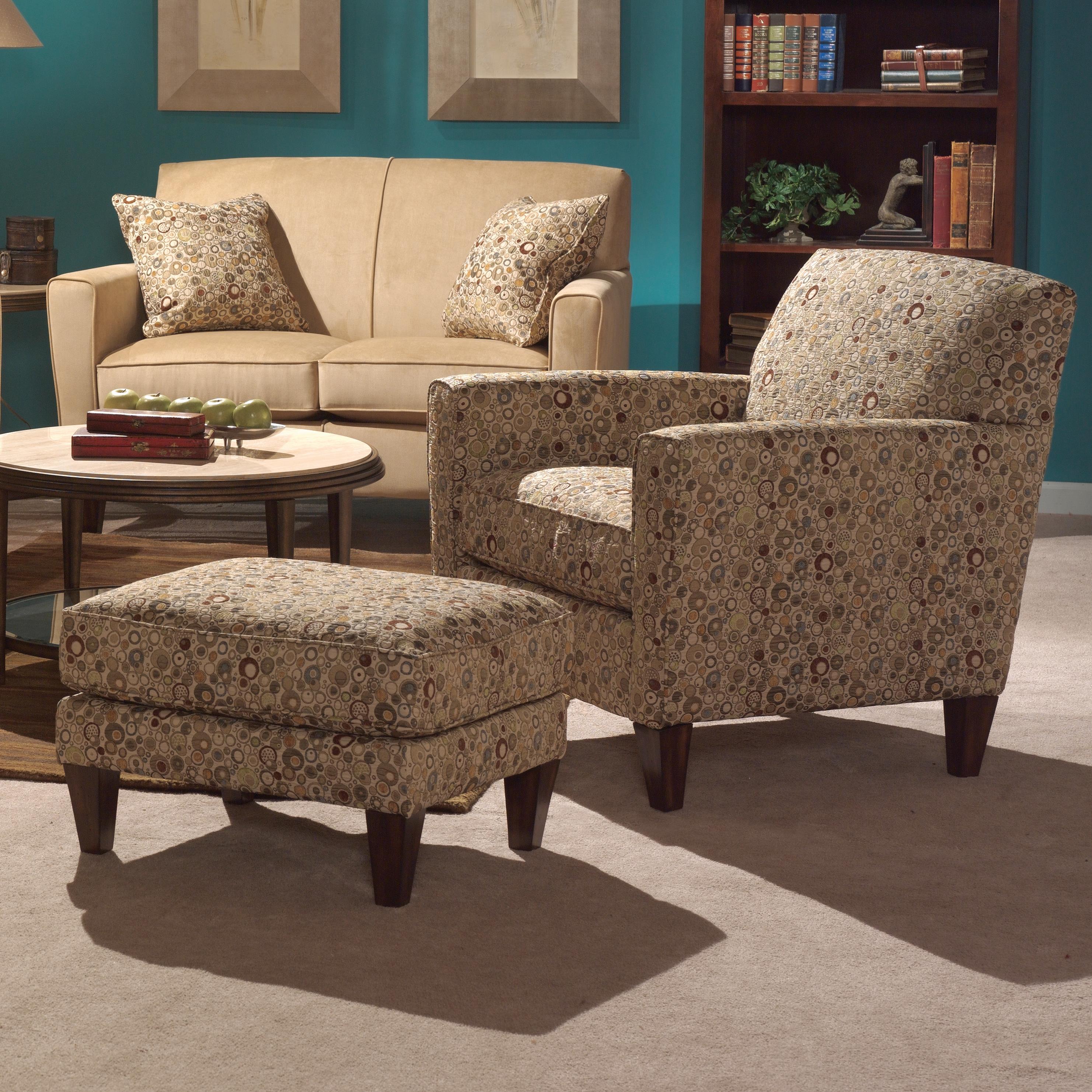 Flexsteel Digby Chair And Ottoman Set Hudson S Furniture Chair Ottoman Sets