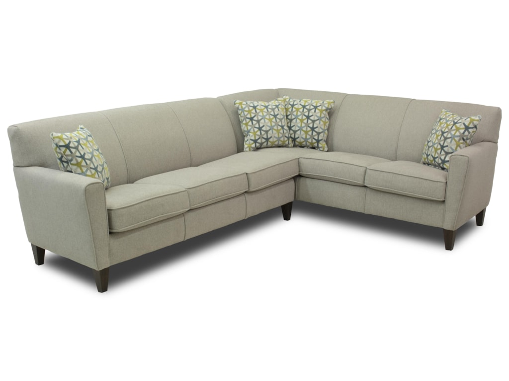 Flexsteel Digby Contemporary 5 Seat L Shaped Sectional Ruby Gordon Flexsteel Digby5 Seat Sectional