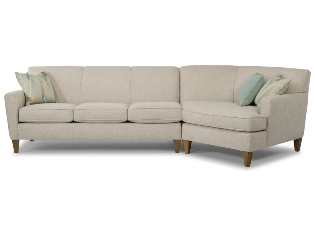 Flexsteel Digby 2 Piece Sectional With Raf Angled Chaise Wayside Furniture Sectional Sofas Flexsteel Digby 2 Piece Sectional With Raf Angled Chaise Wayside Furniture Sectional Sofas