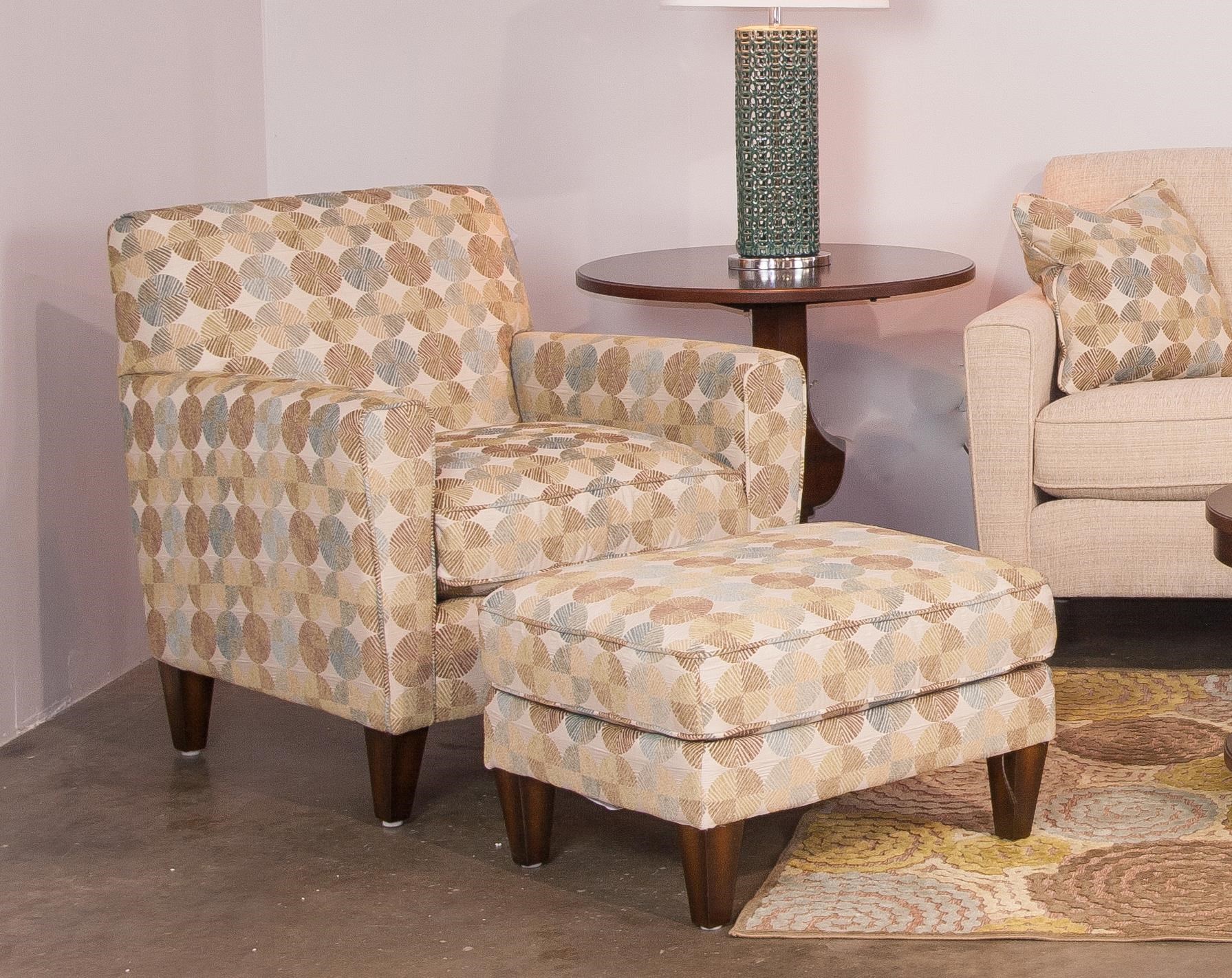 Flexsteel Digby S5966 019 021 Chair And Ottoman Set Hudson S Furniture Chair Ottoman