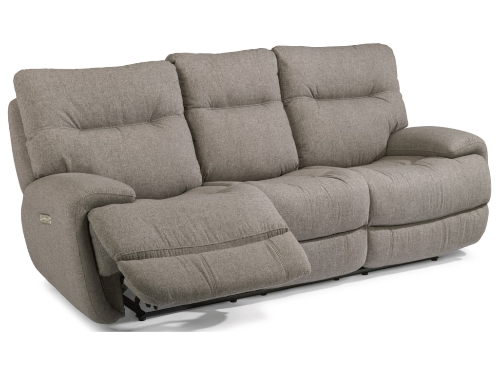 Flexsteel Laudes Evian Reclining Sofa With Fold Down Flexsteel Laudes Evian Reclining Sofa