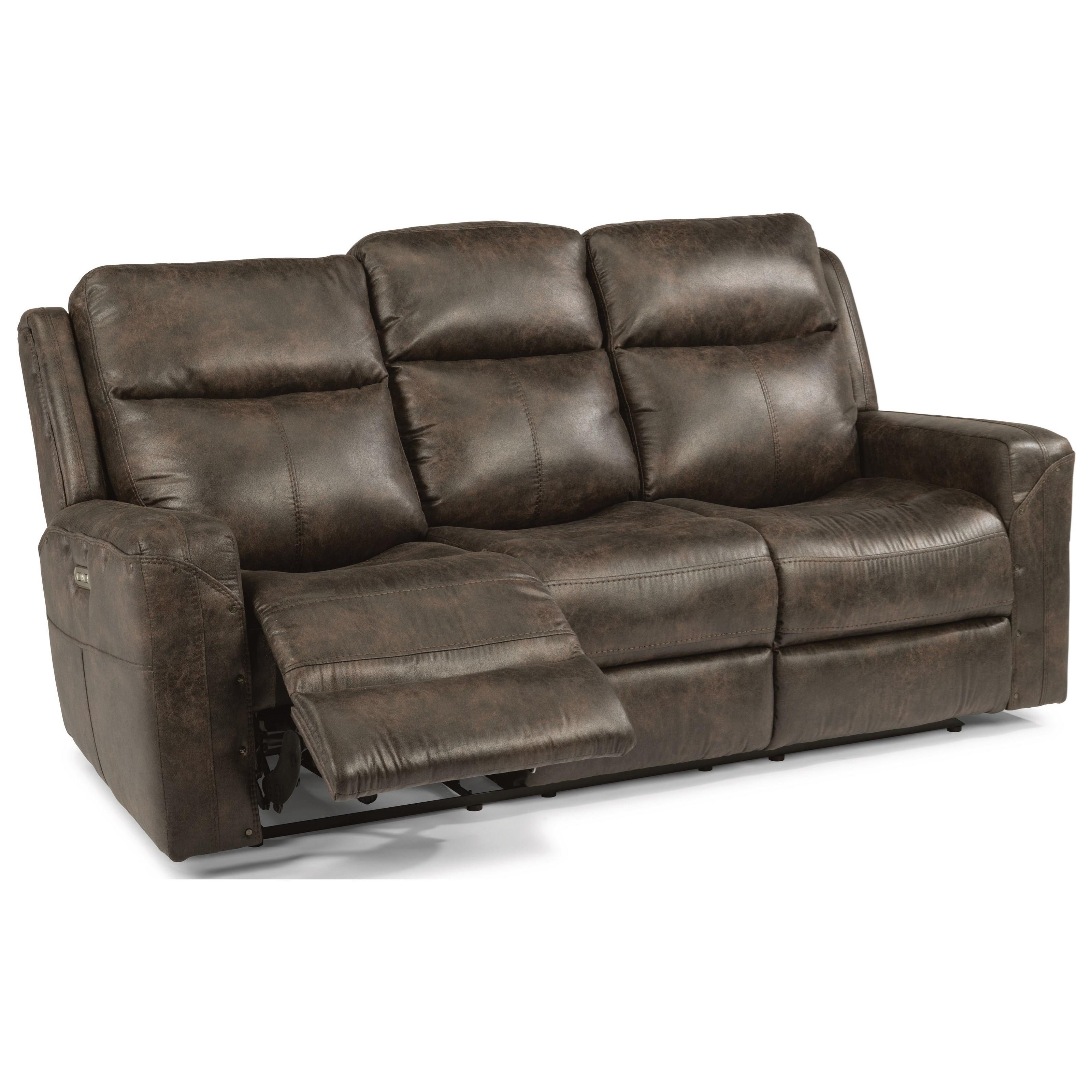 Flexsteel Latitudes Gunner Power Reclining Sofa with Power Headrests