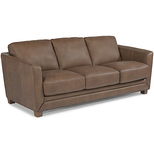 Flexsteel Laudes Hadley Clacs Only Contemporary Sofa With Flexsteel Laudes Hadley Clacs Only Contemporary Sofa With Sloped Track Arms