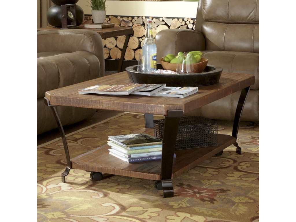 Flexsteel Kenwood Rectangular Cocktail Table With Casters Flexsteel Kenwood Rectangular Cocktail Table with Casters - Olinde's Furniture - Cocktail or Coffee Table - Flexsteel Kenwood Rectangular Cocktail Table With Casters