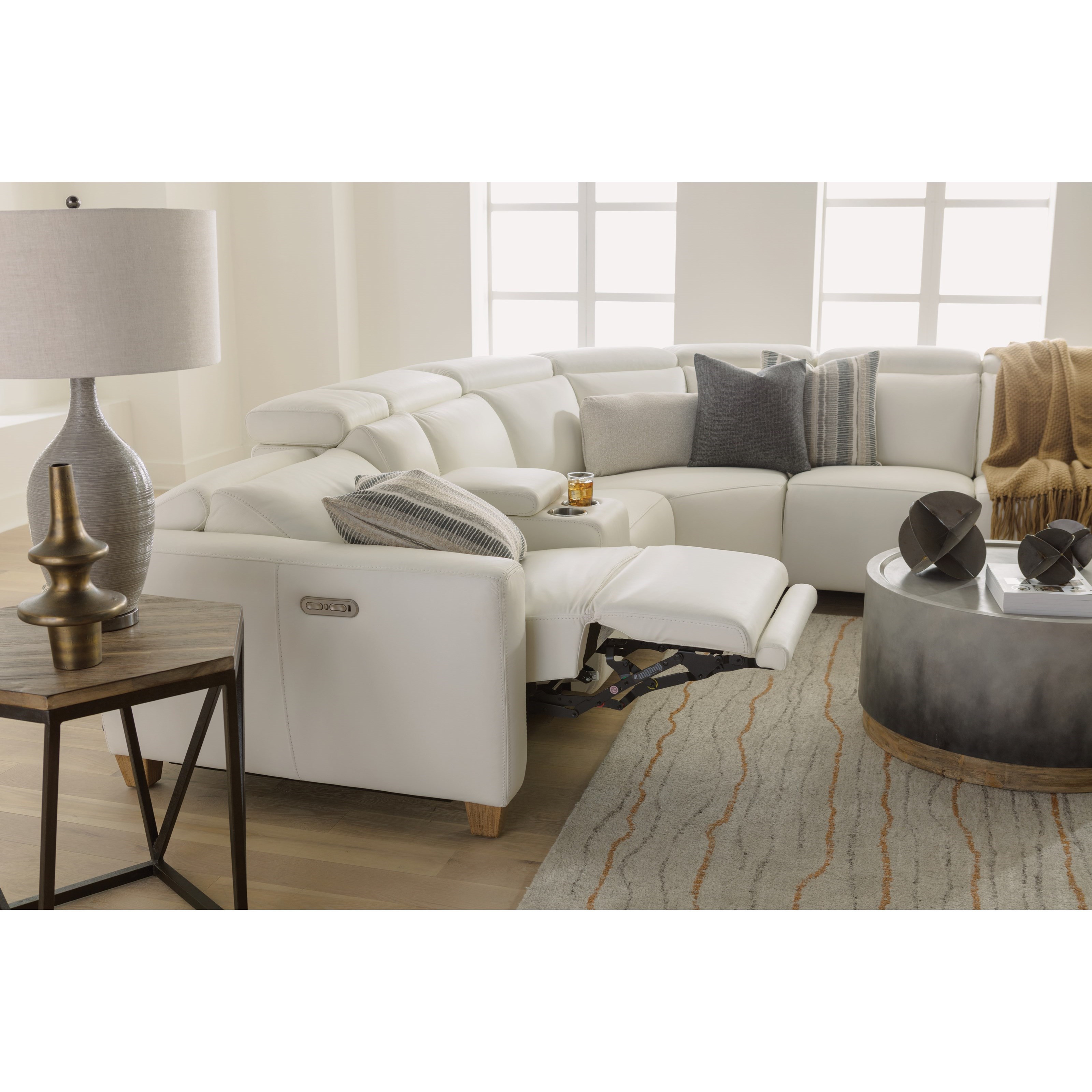 Flexsteel Latitudes Astra 1309 57ph 72 2x19ph 23ph 59ph 58ph 326 11 Contemporary Seven Piece Power Reclining Sofa With Power Tilt Headrests And Usb Charging Ports Dunk Bright Furniture Reclining Sectional Sofas