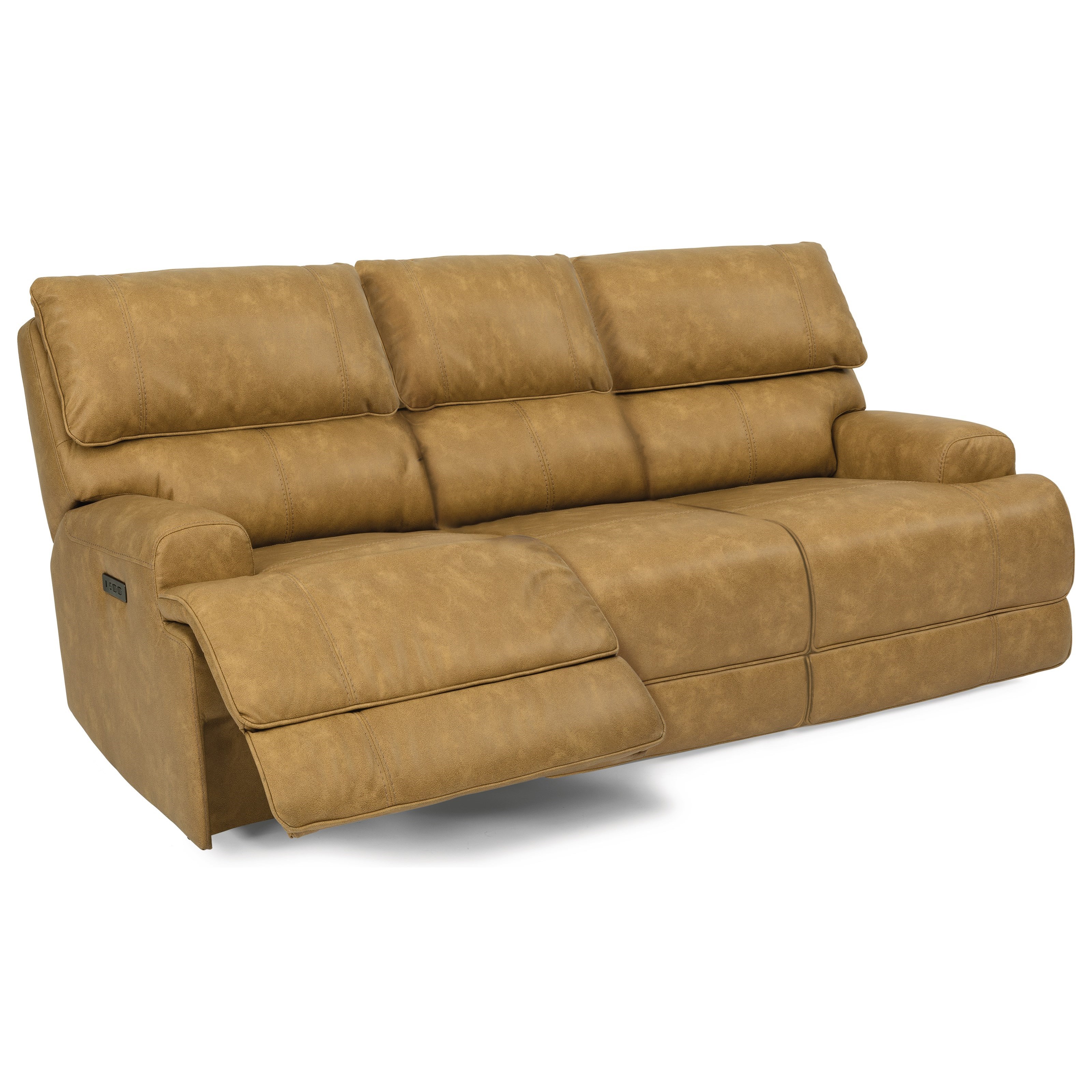 Flexsteel Latitudes Floyd Power Reclining Sofa With Power Headrests And Usb Ports Belfort Furniture Reclining Sofas