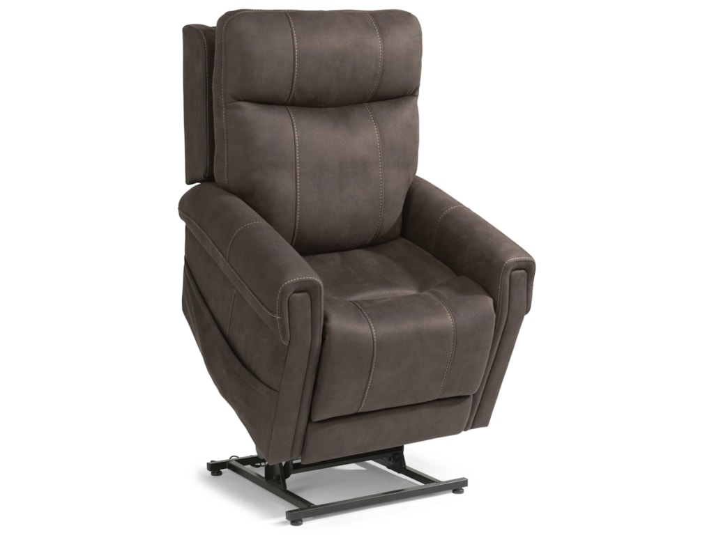 Flexsteel Latitudes Kenner 1912 55 Power Lift Recliner With Right Side Hand Control Dunk Bright Furniture Lift Chairs