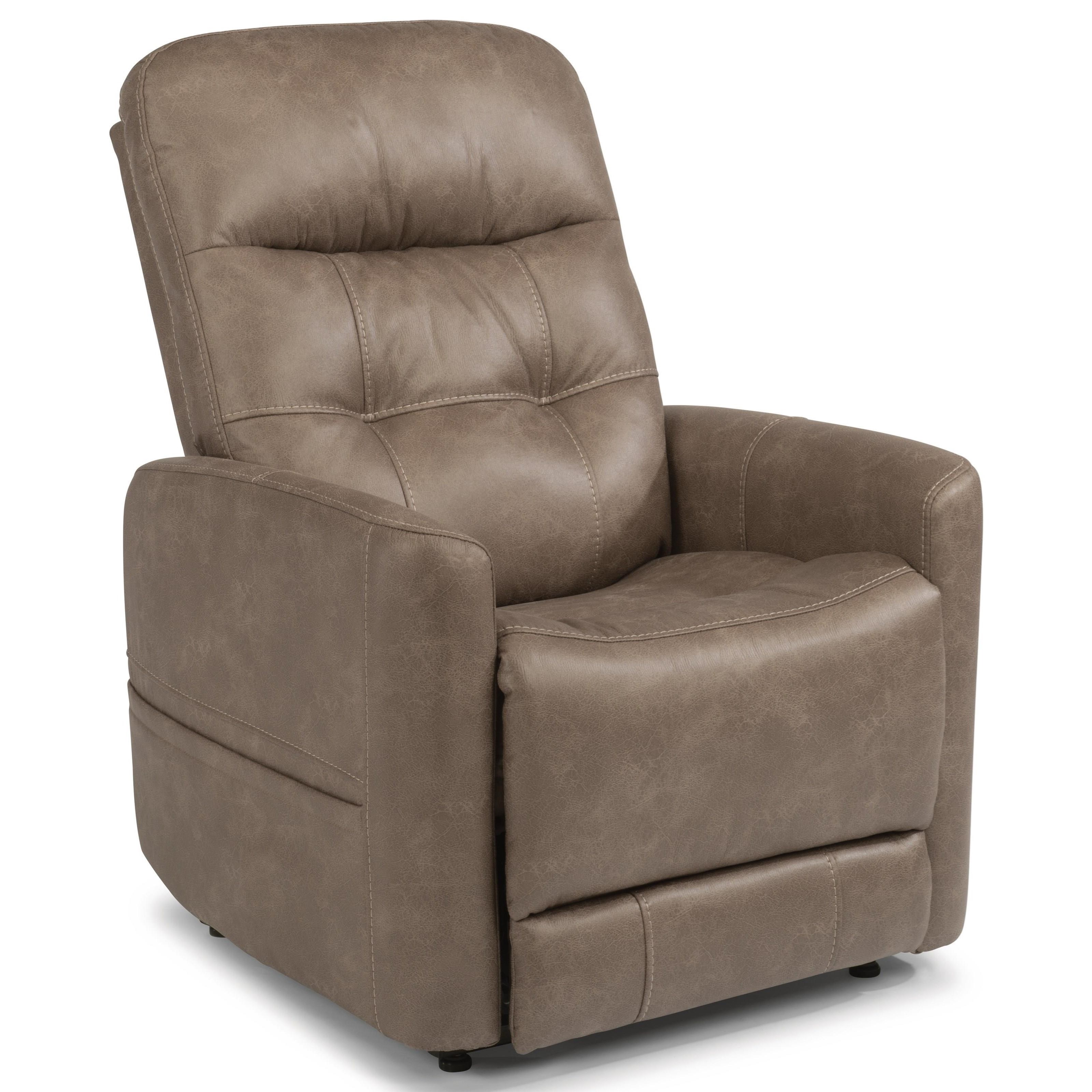 Flexsteel Latitudes Kenner 1912 55 Power Lift Recliner With Right Side Hand Control Dunk Bright Furniture Lift Chairs