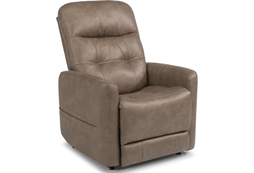 Flexsteel Latitudes Kenner 1912 55 Power Lift Recliner With Right Side Hand Control Dunk Bright Furniture Lift Chairs